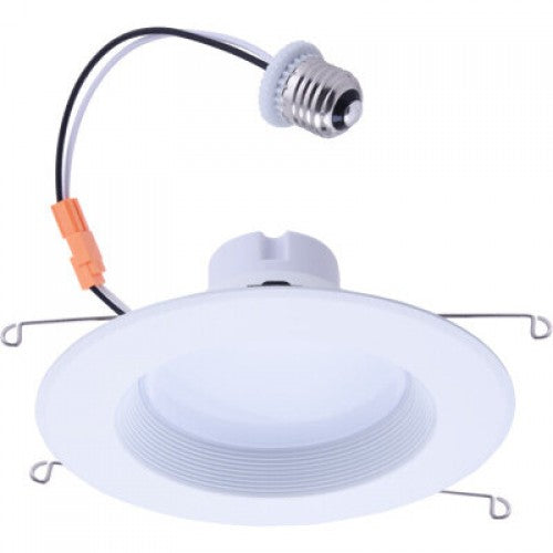 3000K Downlight Kit 6 Inch 15W 1250lm 80CRI 3000K Dim Wet Location 120V White Baffle ES E26 Base Downlight Kit