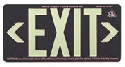 Black Photoluminescent Exit Sign – 100-ft Visibility, Explosion-proof