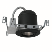 Adjustable Recessed Emergency Down-light Unit - Black Housing