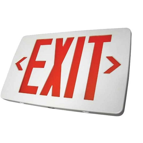 Exit Sign, Super Thin - RED or Green LED - Battery Backup