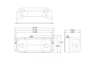 HLU Hazardous Location LED Emergency Light Dimensions