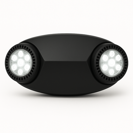 High Performance LED Emergency Light Thermoplastic Unit - black housing