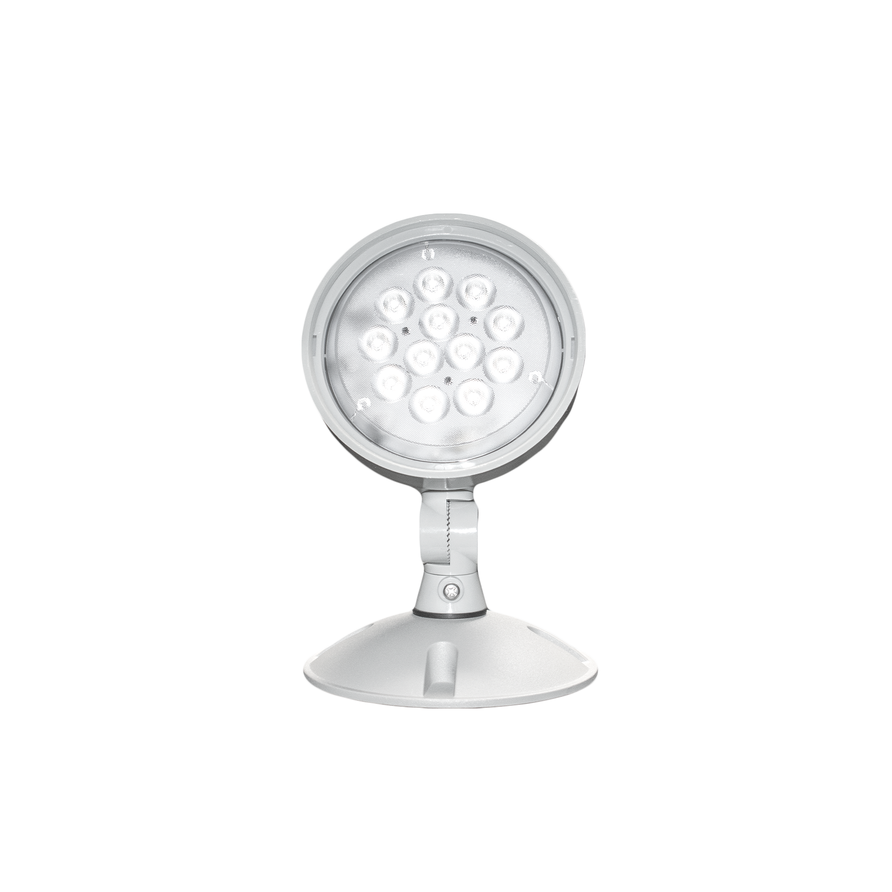 HPRL High Powered LED Polycarbonate Remote Head Gray Single Front