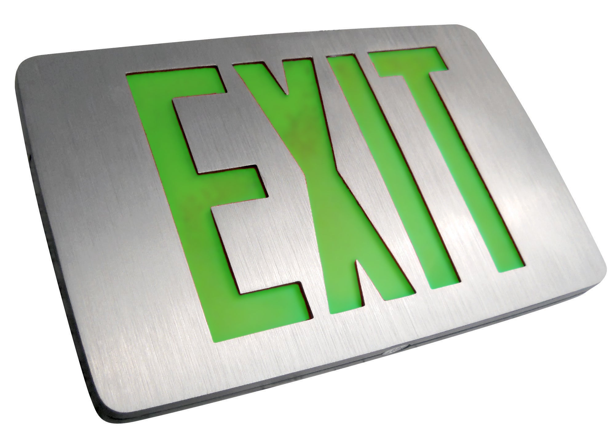 Thin Die-Cast Aluminum LED Exit Sign – Low Profile, UL 924