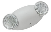 LED-95 white thermoplastic LED emergency light with dual 1.5W adjustable heads