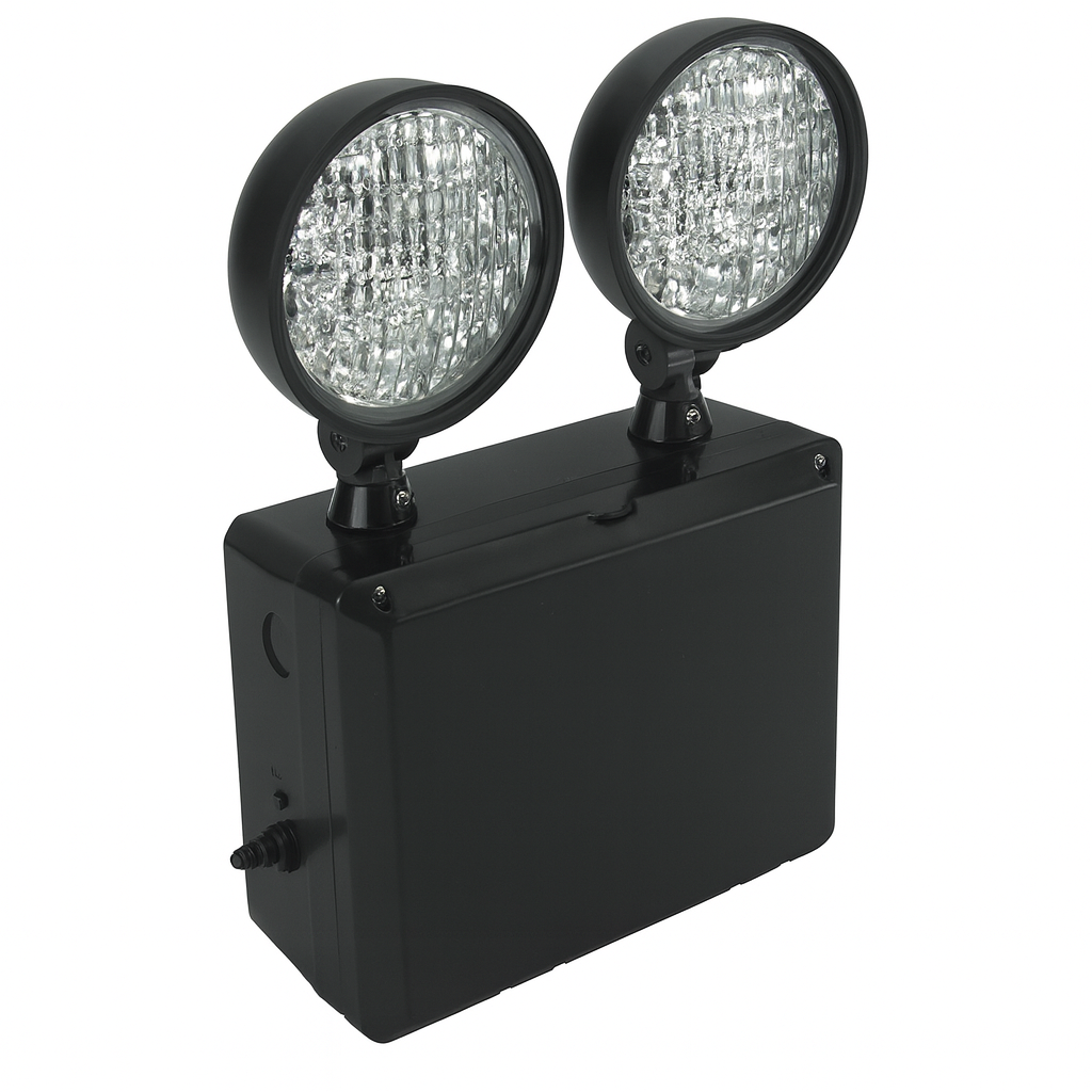 LED-RX Wet Location LED Emergency Lighting Black Upright View