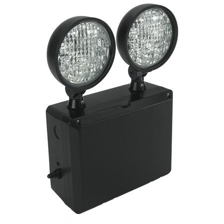 LED-RX Wet Location LED Emergency Lighting Black Upright View