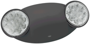 LED-95 black low-profile thermoplastic LED emergency light with dual adjustable heads