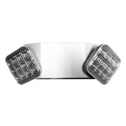 White LEDR-1 compact damp-location LED emergency light with dual adjustable heads