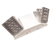 Dual-Head LED Emergency Light with Adjustable Optics