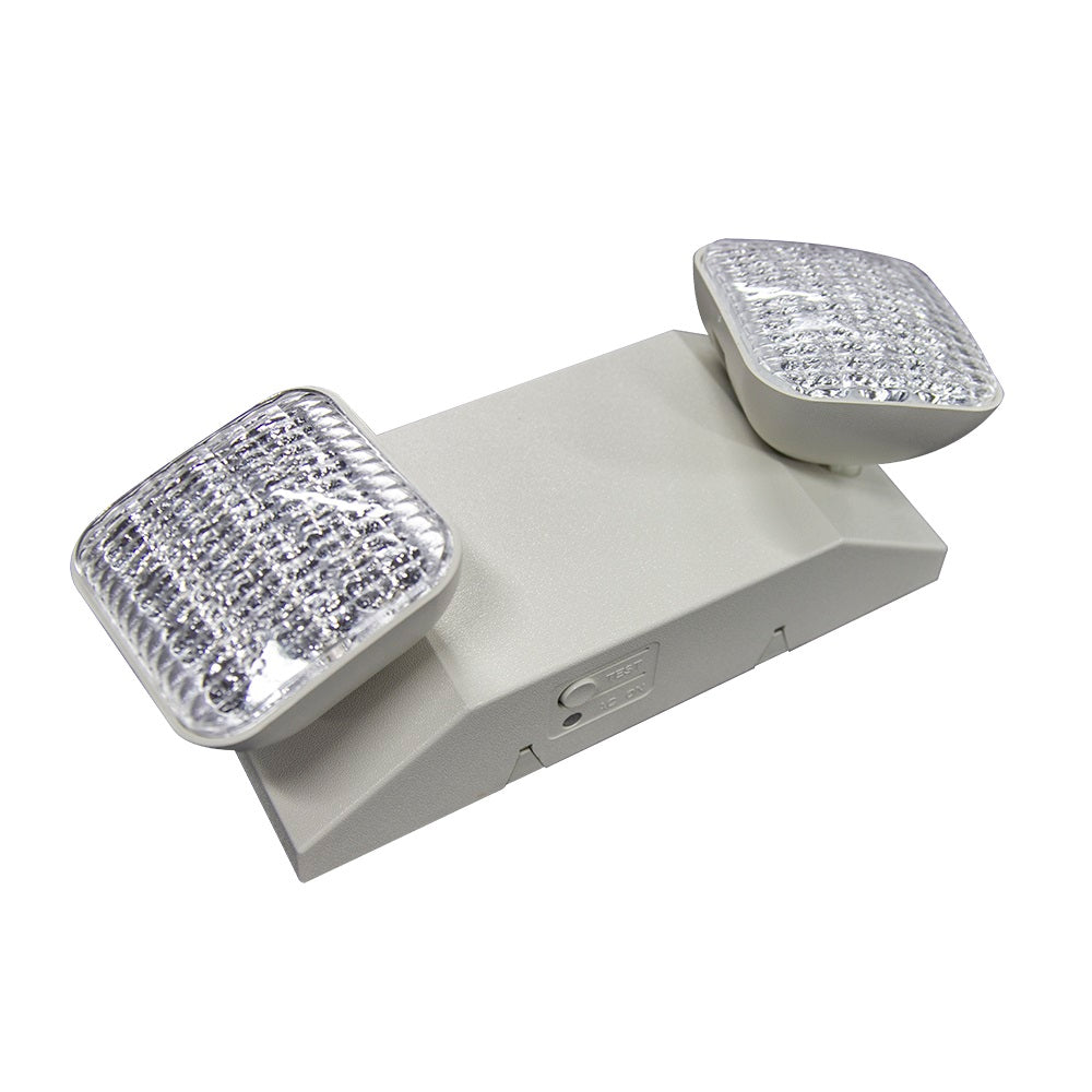 LED Emergency Lighting with Remote Capacity White Housing