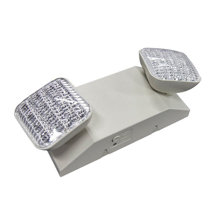 LED Emergency Lighting with Remote Capacity White Housing