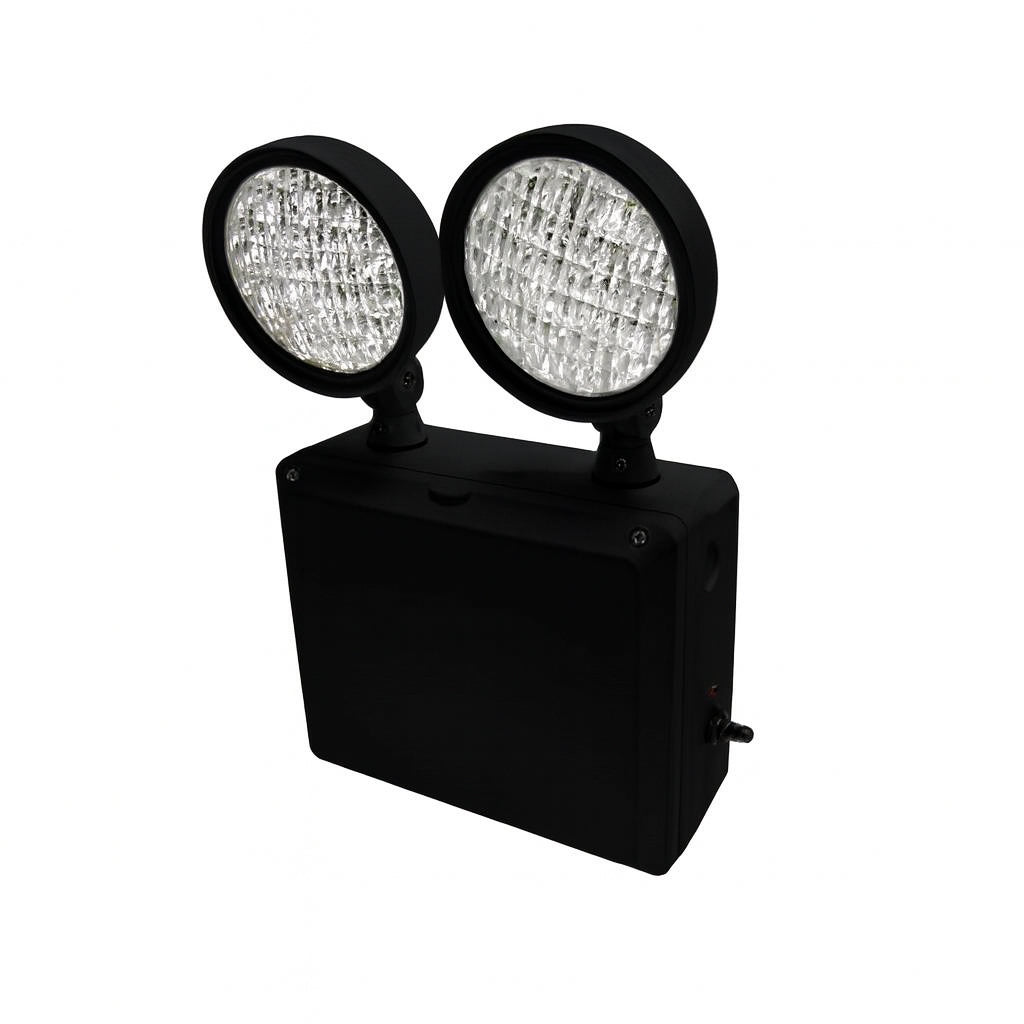 LEDTFX-2 Wet Location Remote Capable LED Emergency Light Black