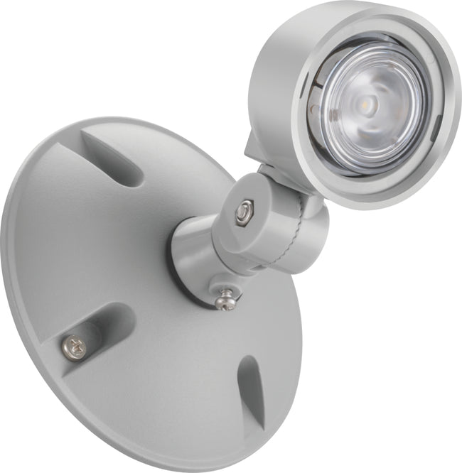 Outdoor LED Emergency Light Polycarbonate Remote Head - white housing