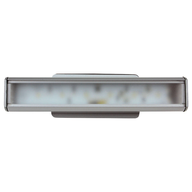 NF5 linear emergency light mounted above exterior doorway for egress lighting