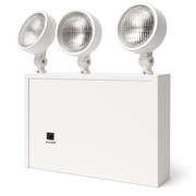 New York City Approved Steel Glare Free Lamp Heads Emergency Unit - white housing