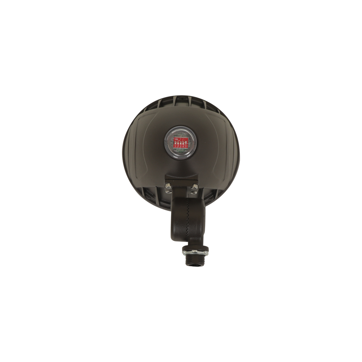 Back View of Outdoor LED Bullet Flood Light with Built-In Photocell and Knuckle Mount