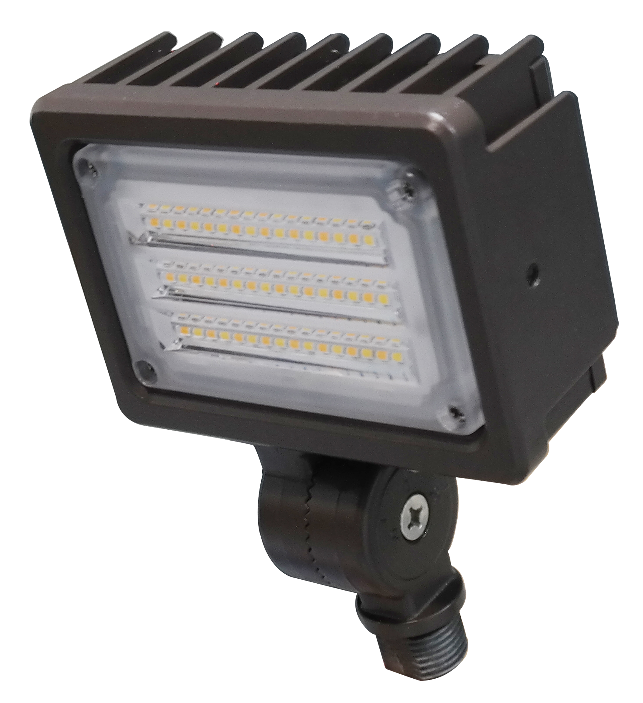 Commercial Kelvin Adjustable LED Area Light with Knuckle Mount – 3-Strip Configuration