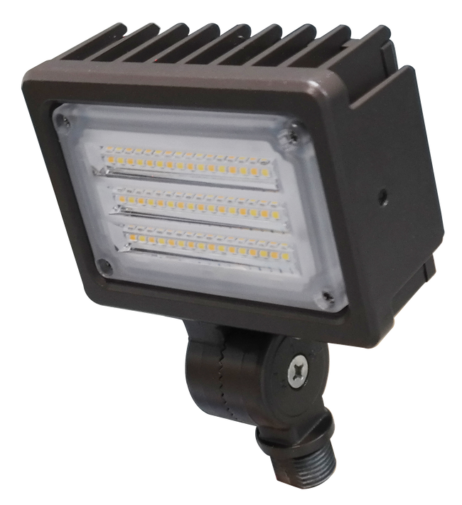 Commercial Kelvin Adjustable LED Area Light with Knuckle Mount – 3-Strip Configuration