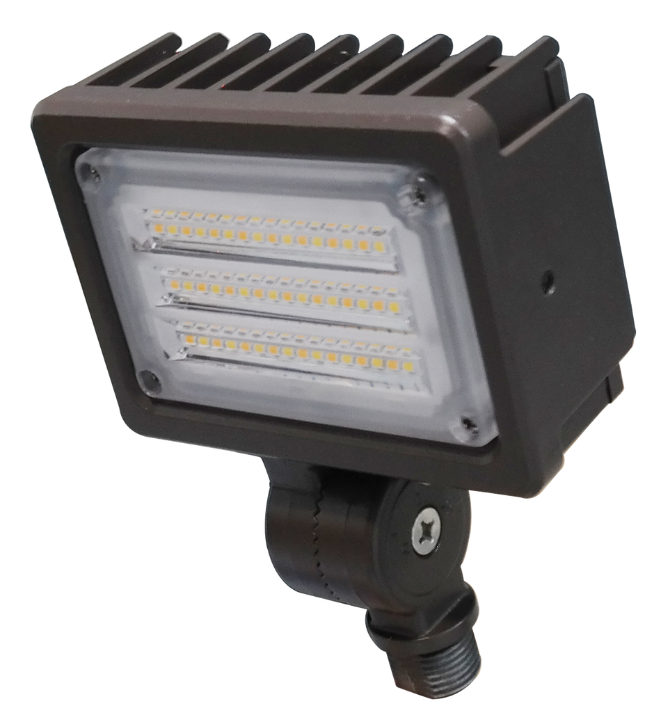 Commercial Kelvin Adjustable LED Area Light with Knuckle Mount – 3-Strip Configuration