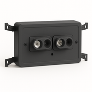 Recessed LED Emergency Lighting for Commercial Interiors - Black Housing
