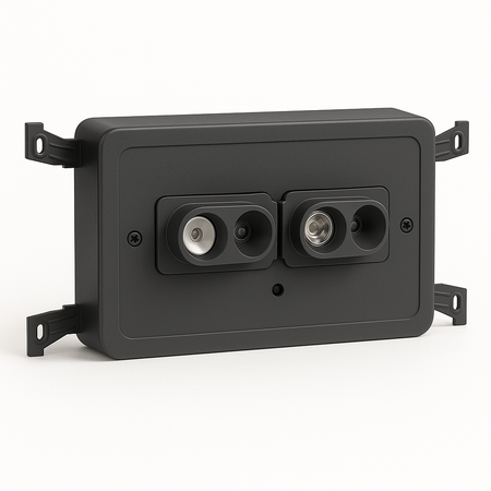Recessed LED Emergency Lighting for Commercial Interiors - Black Housing