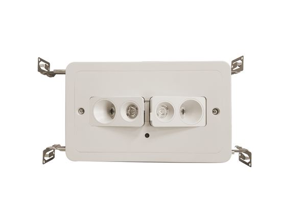 Recessed LED Emergency Lighting for Commercial Interiors - White Housing