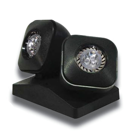 RH16LED - Indoor High Performance MR16 LED Remote Head Black Double Head