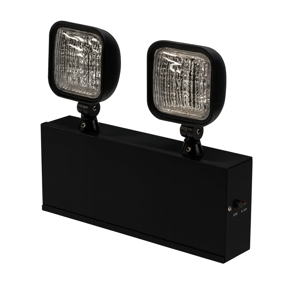 RS2 Series 27W NYC Approved LED Steel Emergency Light Black