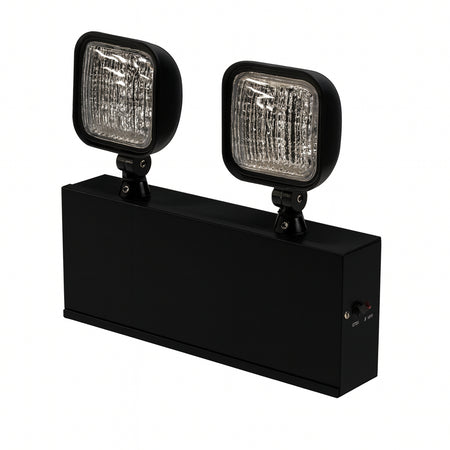 RS2 Series 27W NYC Approved LED Steel Emergency Light Black