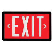 10-Year Tritium Exit Sign – Red Face, Black Frame