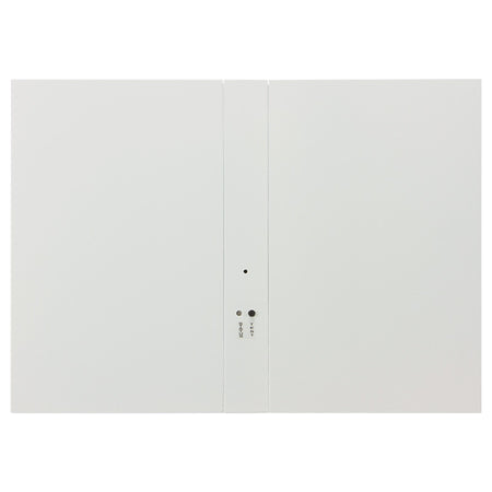 Hinged-door emergency light – recessed into drywall ceiling
