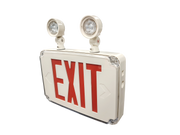 Low-Profile Wet-Location LED Combo Exit Sign