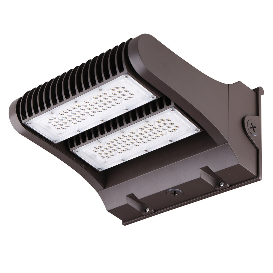 Adjustable LED wall-mounted fixture with directional lighting capability