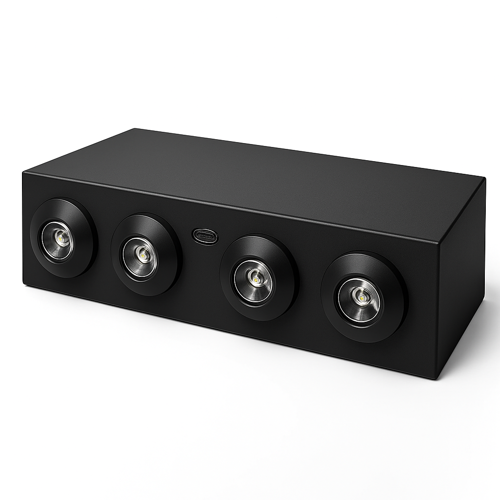 LED Slim Decorative Emergency Unit - black housing