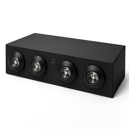 LED Slim Decorative Emergency Unit - black housing