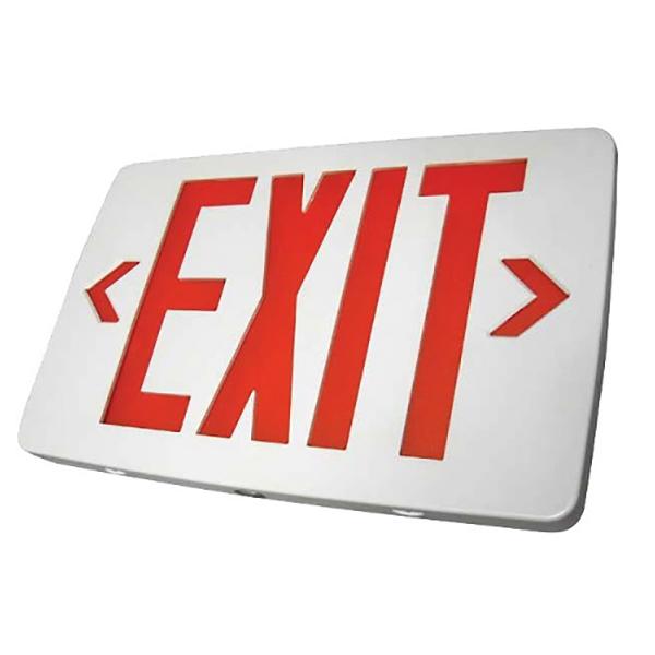 ETXTEU Compact Thermoplastic Exit Sign – Red Letter Color