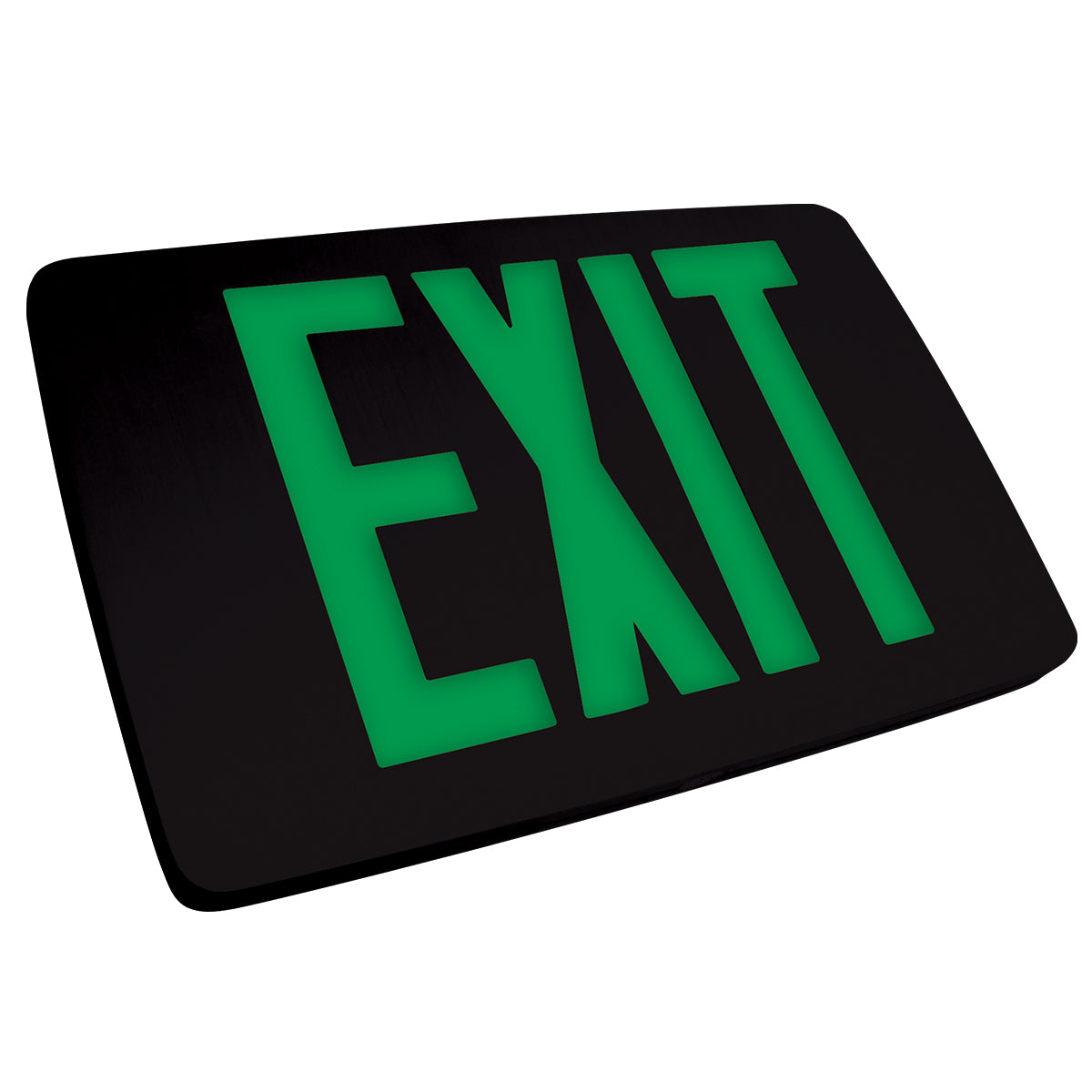 Ultra-Slim Die-Cast LED Exit Sign – Red or Green, UL 924