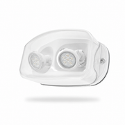 Best Lighting INDRHLED16 wet location MR16 remote head emergency light with white housing