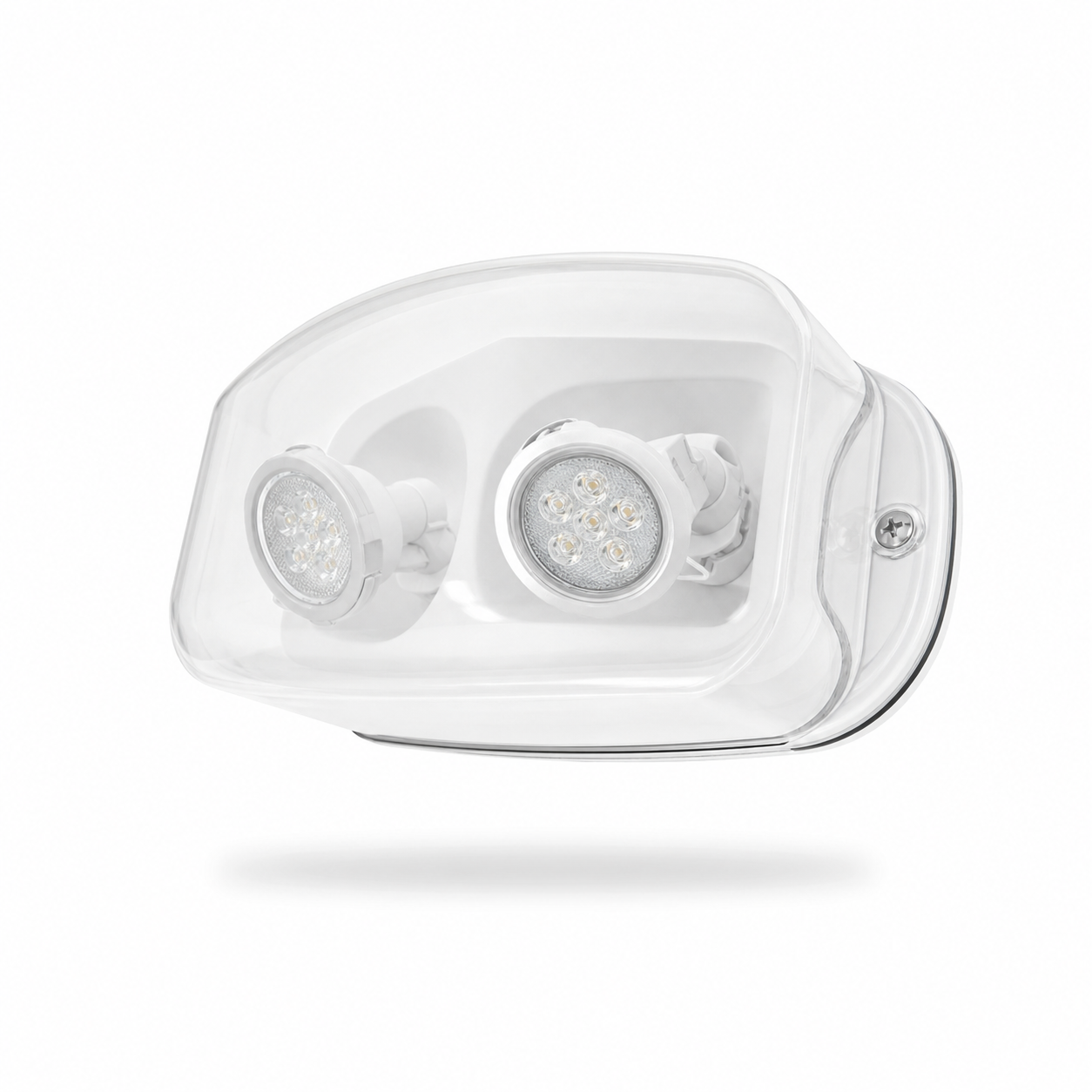 Best Lighting INDRHLED16 wet location MR16 remote head emergency light with white housing