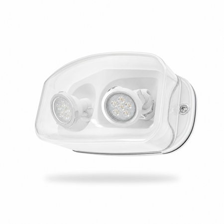 Best Lighting INDRHLED16 wet location MR16 remote head emergency light with white housing