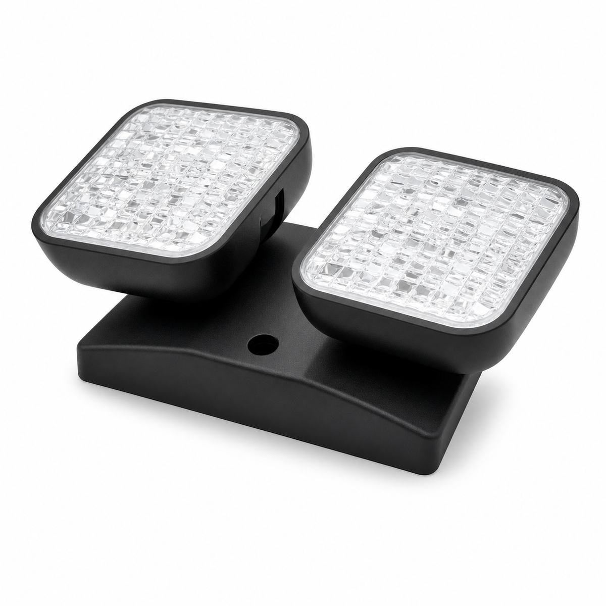 JLED dual-head LED remote emergency lamp with black finish