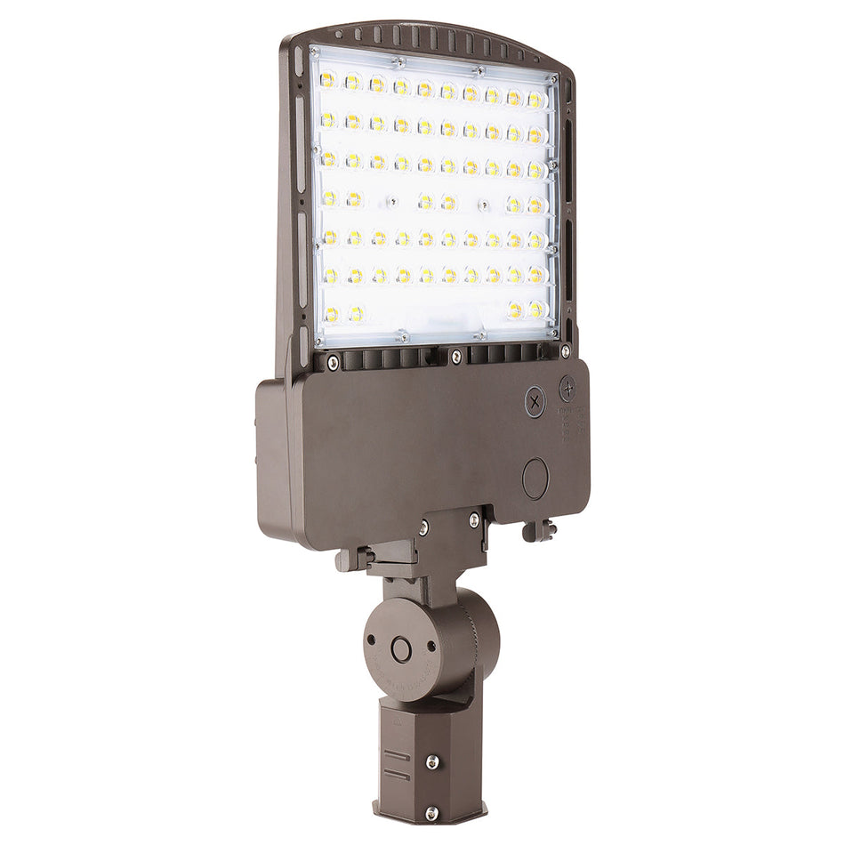 RXAR LED area light with bronze finish