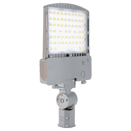 RXAR LED area light with gray aluminum finish