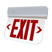 Best Lighting ELXTEU edge-lit exit sign red letters clear panel aluminum housing product image