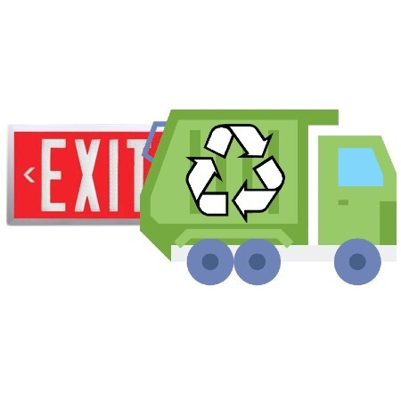 Recycle expired tritium exit signs safely with NRC compliance