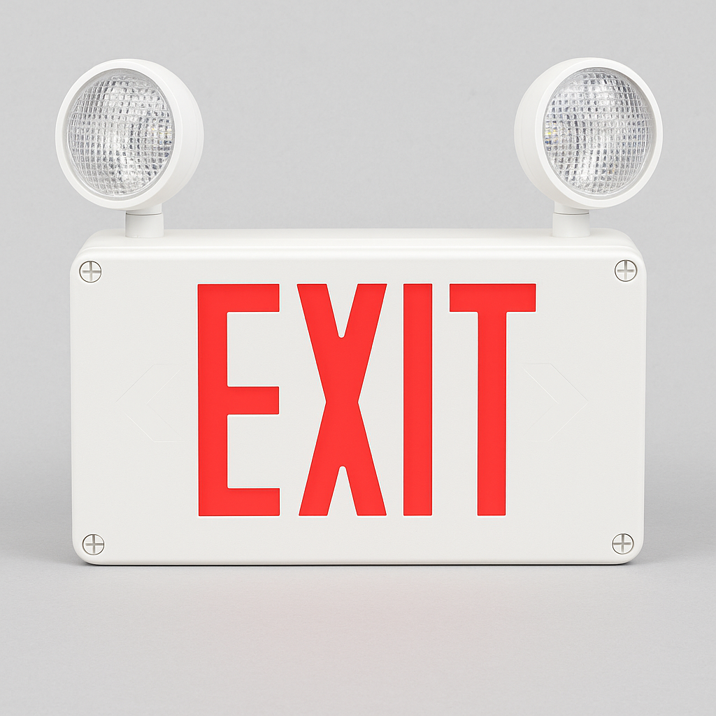 Wet Location Exit Sign Combo