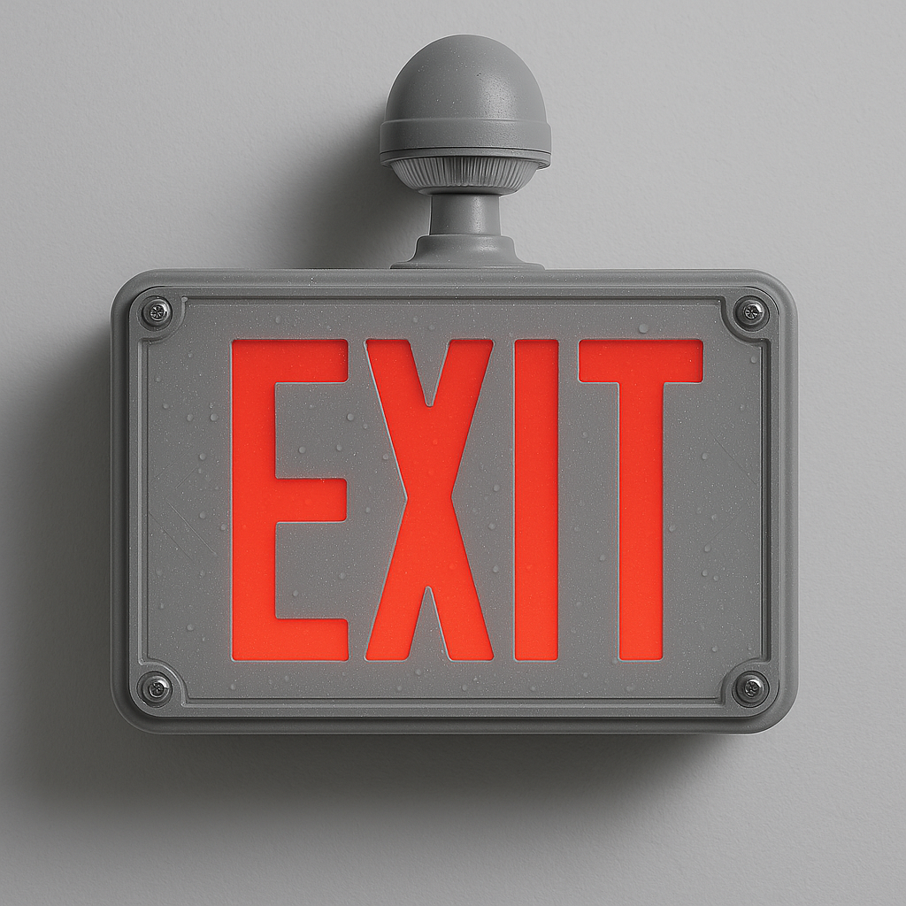 Damp Location Exit Sign