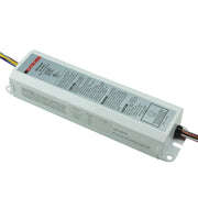 Compact fluorescent emergency ballast with UL 924 listing, NiCad battery, and test switch wiring