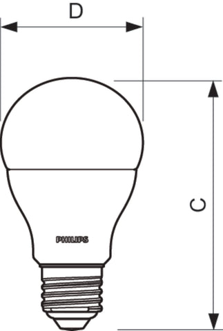 455824 - LEDBulb A19 E26 8.8-60W